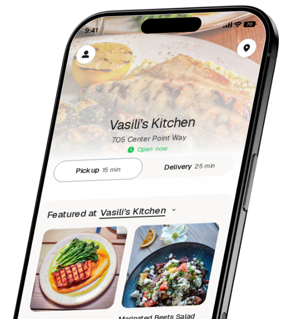 Vasili's Kitchen app preview