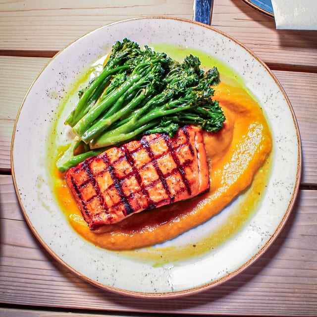 Grilled Salmon.